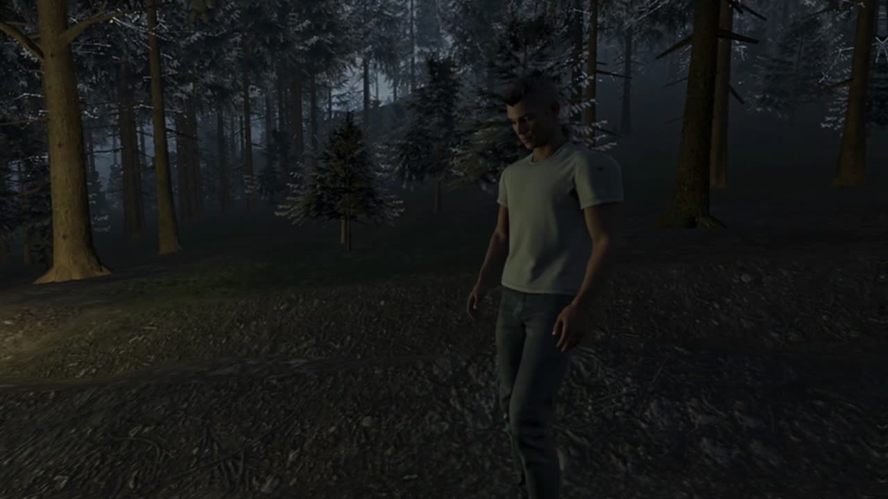 A character in the atmospheric forest from The Whispering Gate teaser